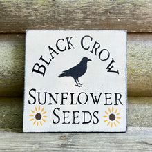Load image into Gallery viewer, Black Crow Halloween Farmhouse Rustic Wood Home Decor Sign for Fall
