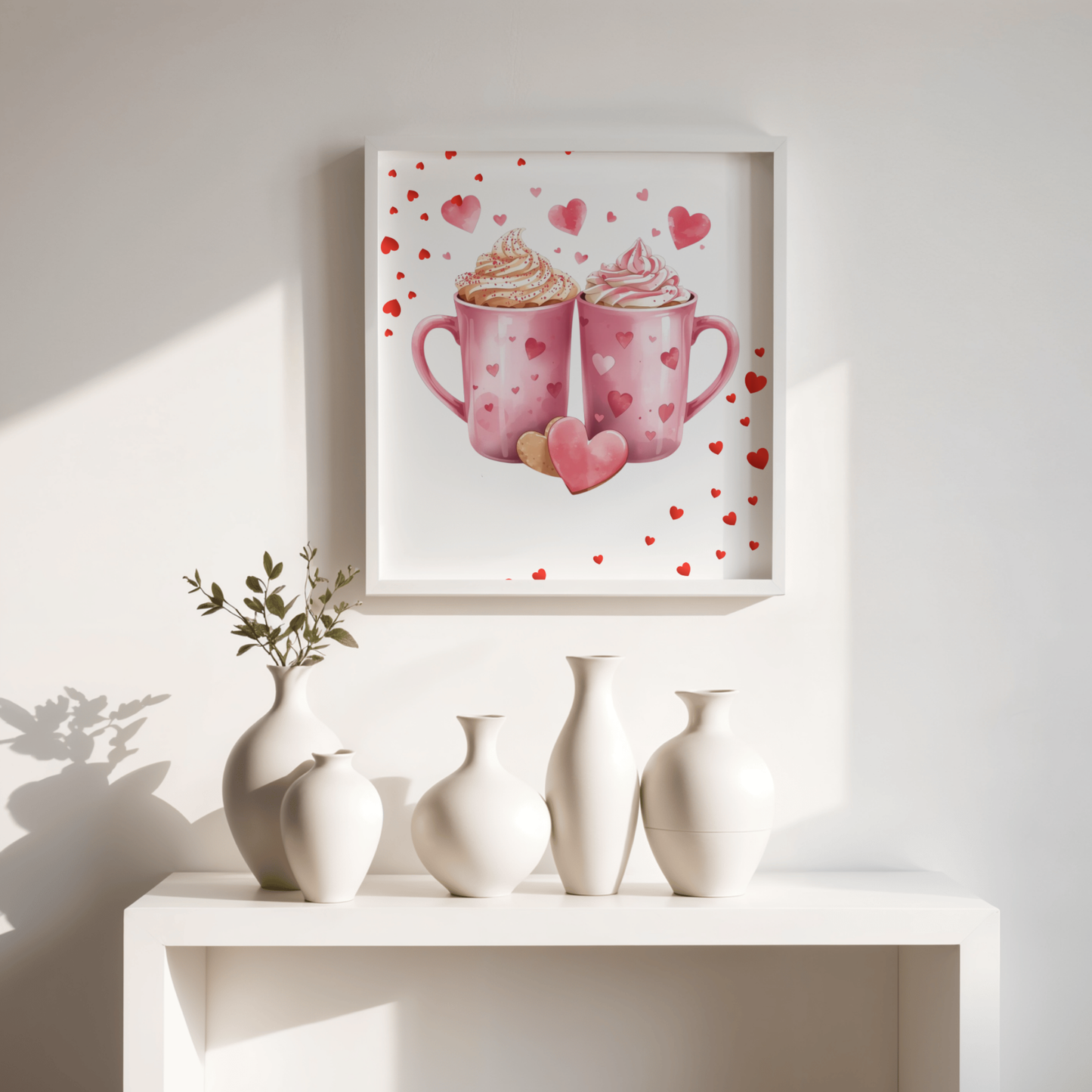 Watercolor Valentine Wall Art Bundle (Printable Digital Download)