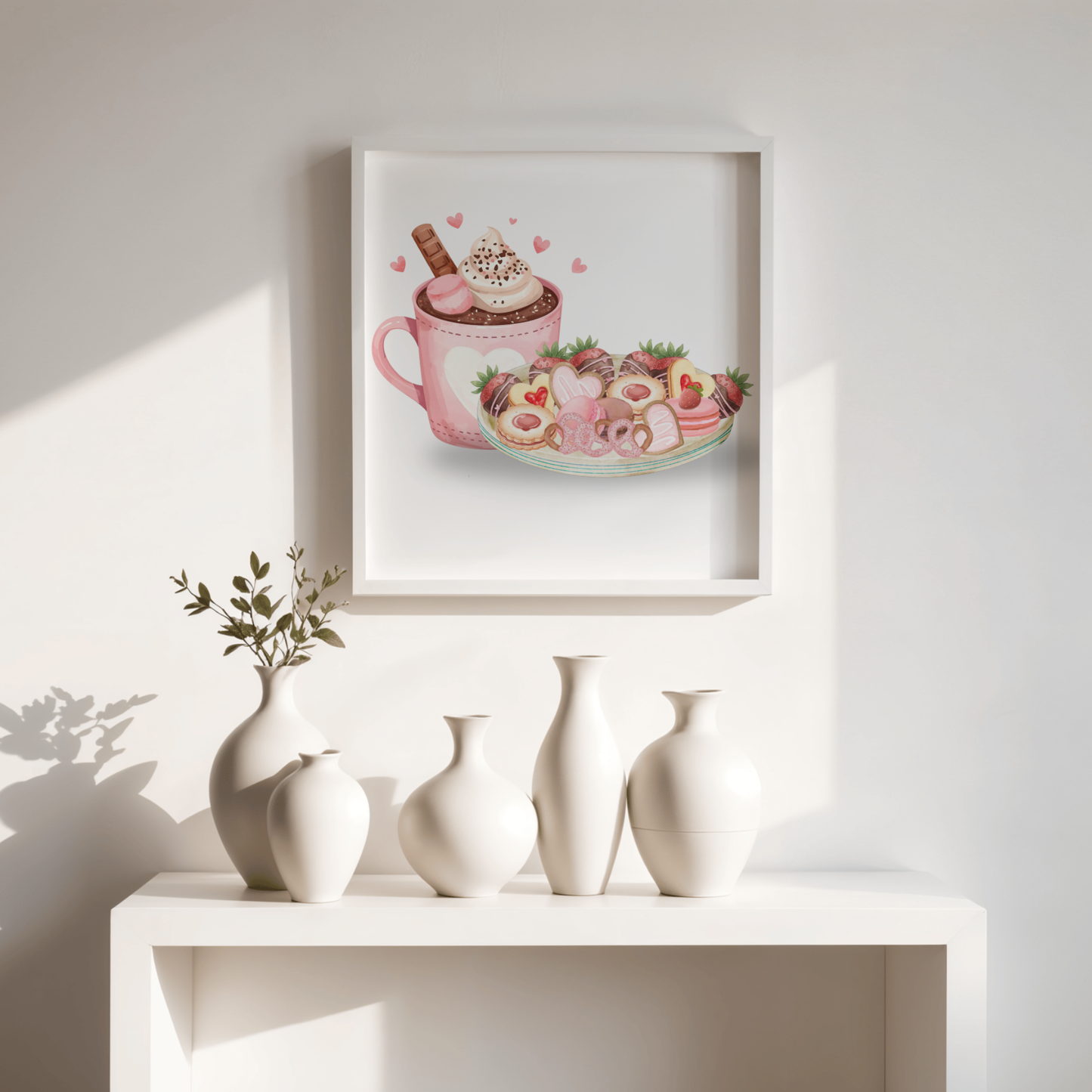 Watercolor Valentine Wall Art Bundle (Printable Digital Download)