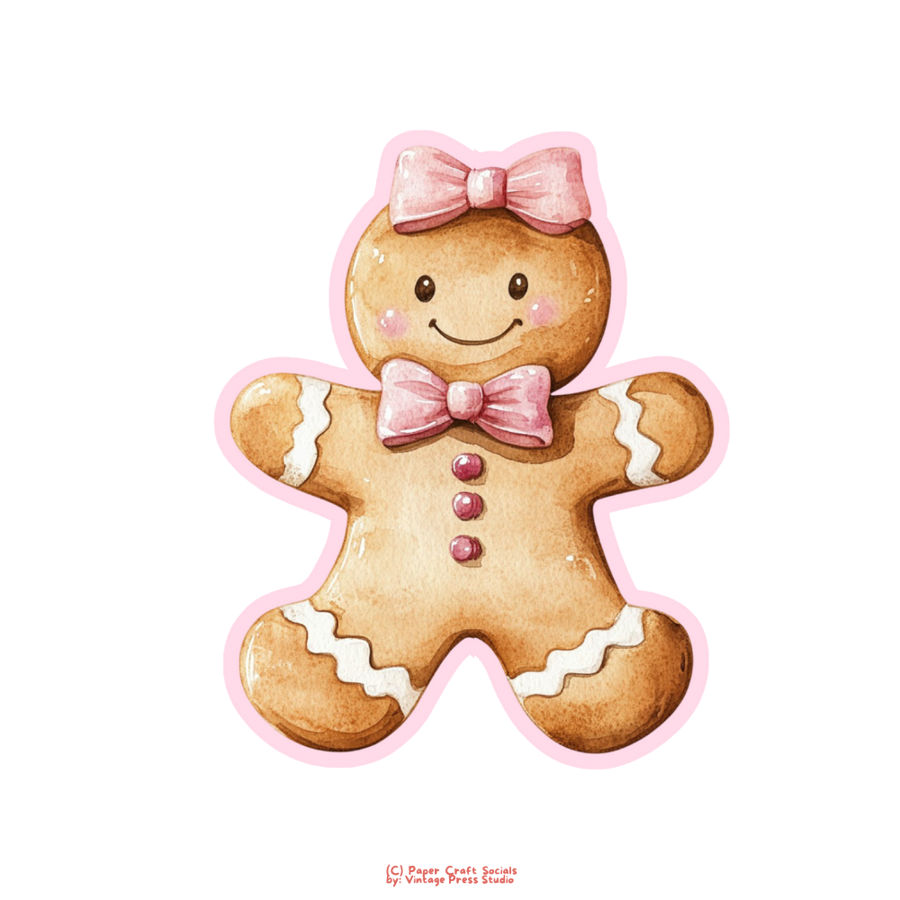 GingerBread DIY 3 Card Paper Craft Kit
