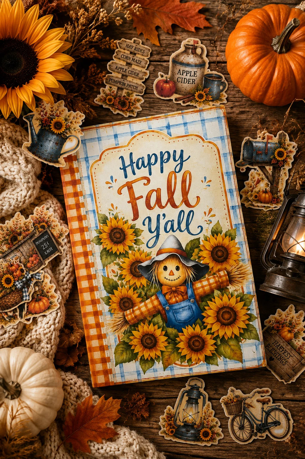 It’s Fall Y’all, Flexi Journal Kit w/Tags & Fussy Cuts Kit