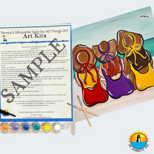 Load image into Gallery viewer, Canvas Complete Art Kit! Virtual at home Girl&#39;s Beach Day Art! Great For Beginners!

