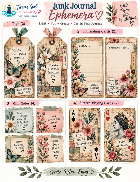 7 Easy Junk Journal Ephemera Ideas