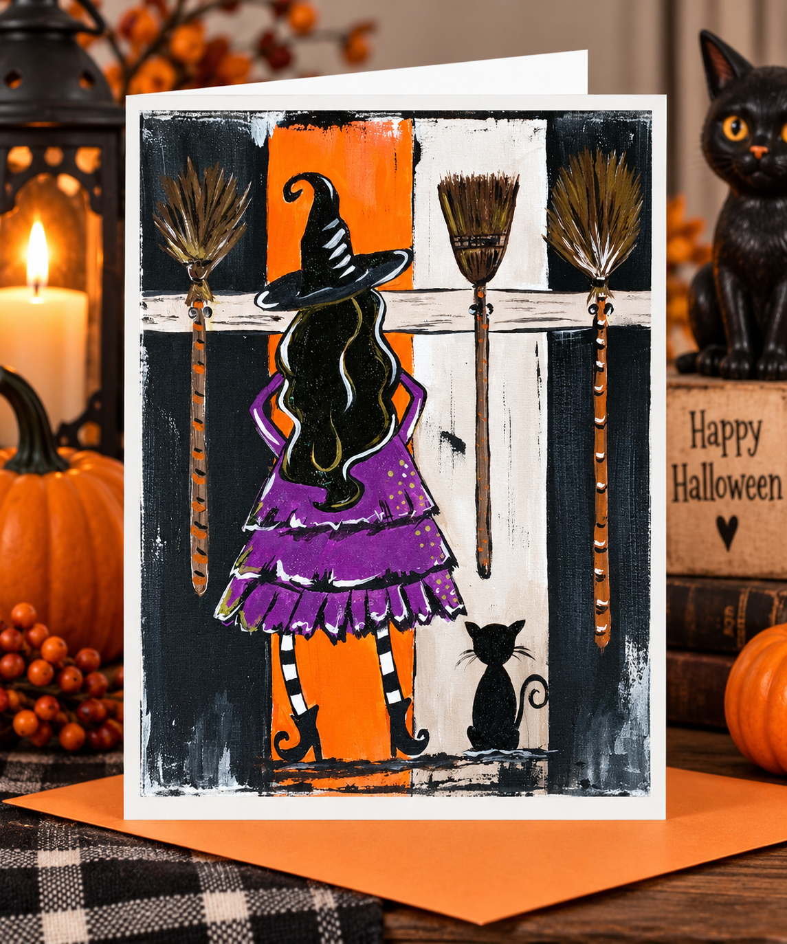 Witches Be Crazy Beginner Halloween Virtual Video Tutorial