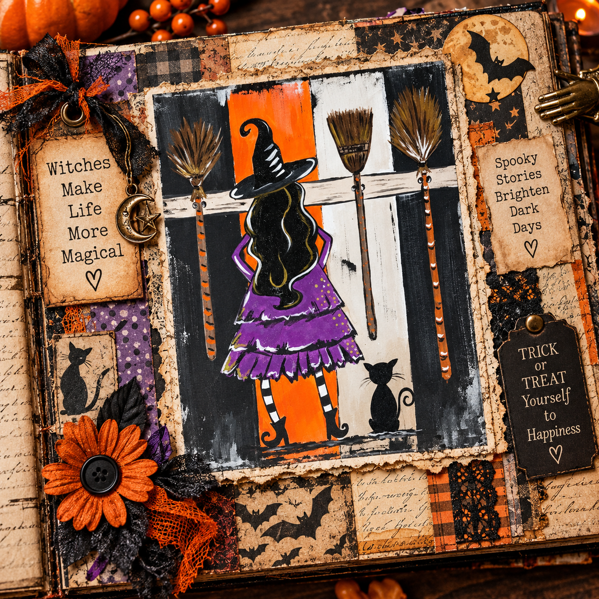 Witches Be Crazy Beginner Halloween Virtual Video Tutorial