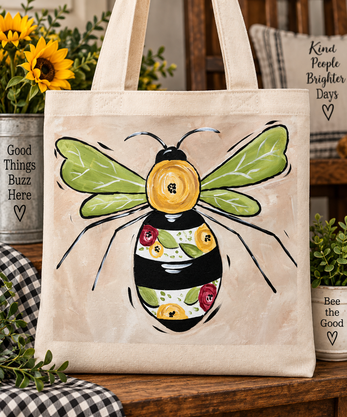 Floral Bee Art Class Complete -Video Only