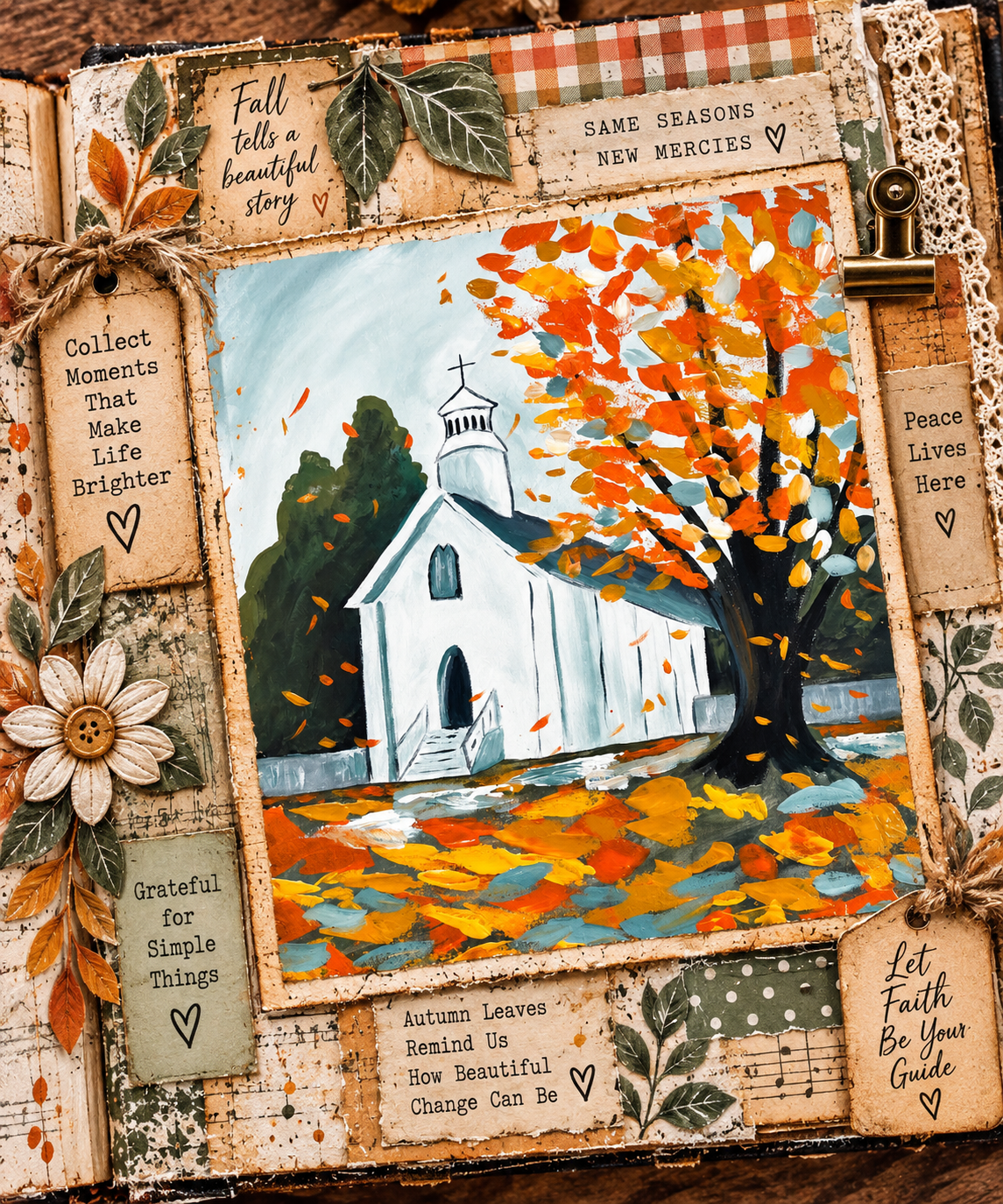 Autumn Church Acrylic Painting Tutorial for Beginners - Create Joy with Simple and Fun Art