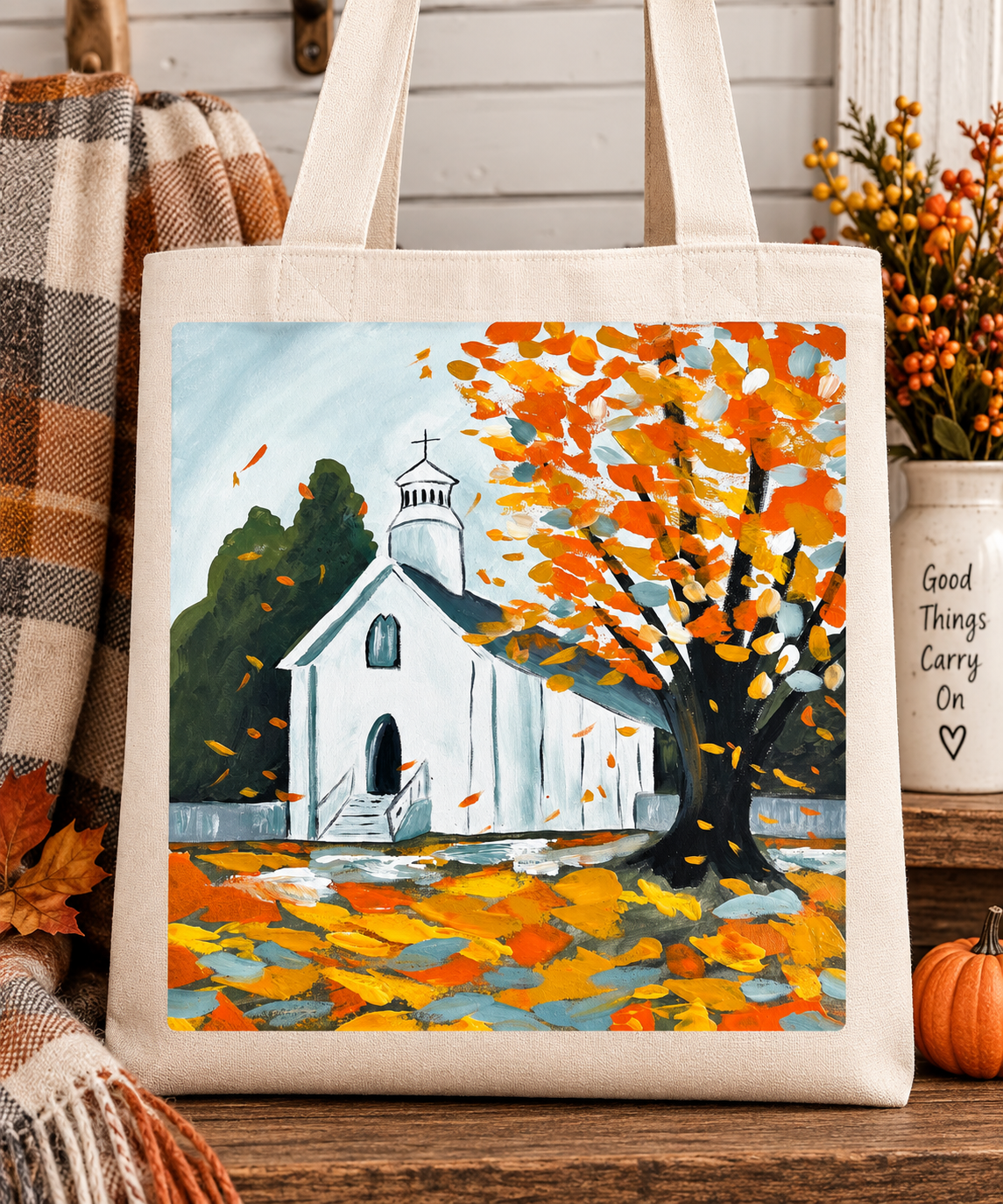 Autumn Church Acrylic Painting Tutorial for Beginners - Create Joy with Simple and Fun Art