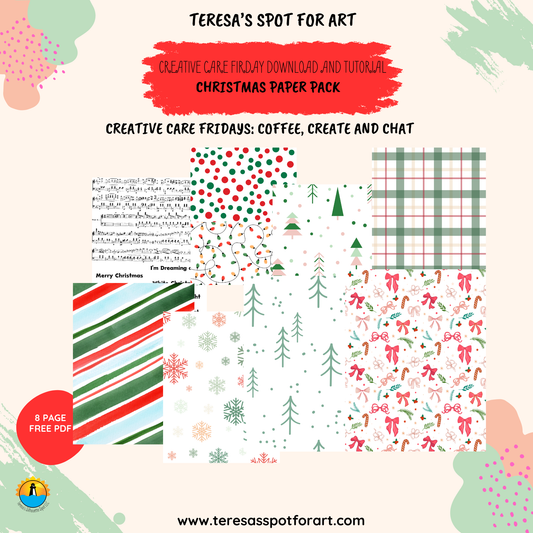 Classic Christmas Digital Paper Pack: Festive Printable PDFs for DIY Crafts