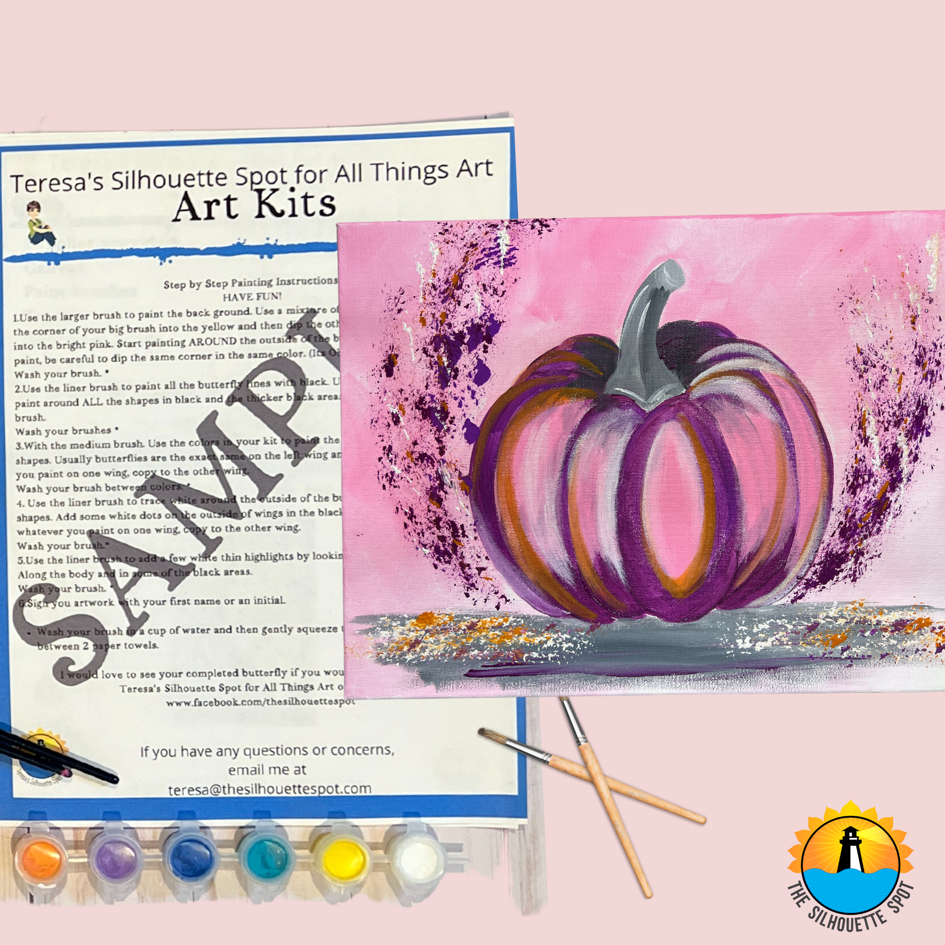 Canvas Complete Art Kit! Virtual at home Magic Woman DIY Art