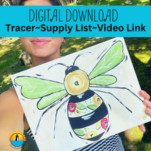 Load image into Gallery viewer, Floral Bee Art Class Complete -Video Only
