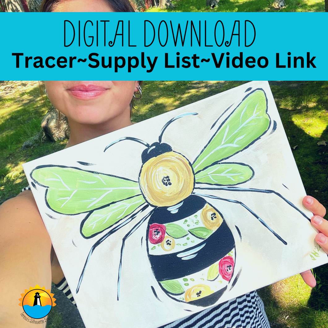 Floral Bee Art Class Complete -Video Only