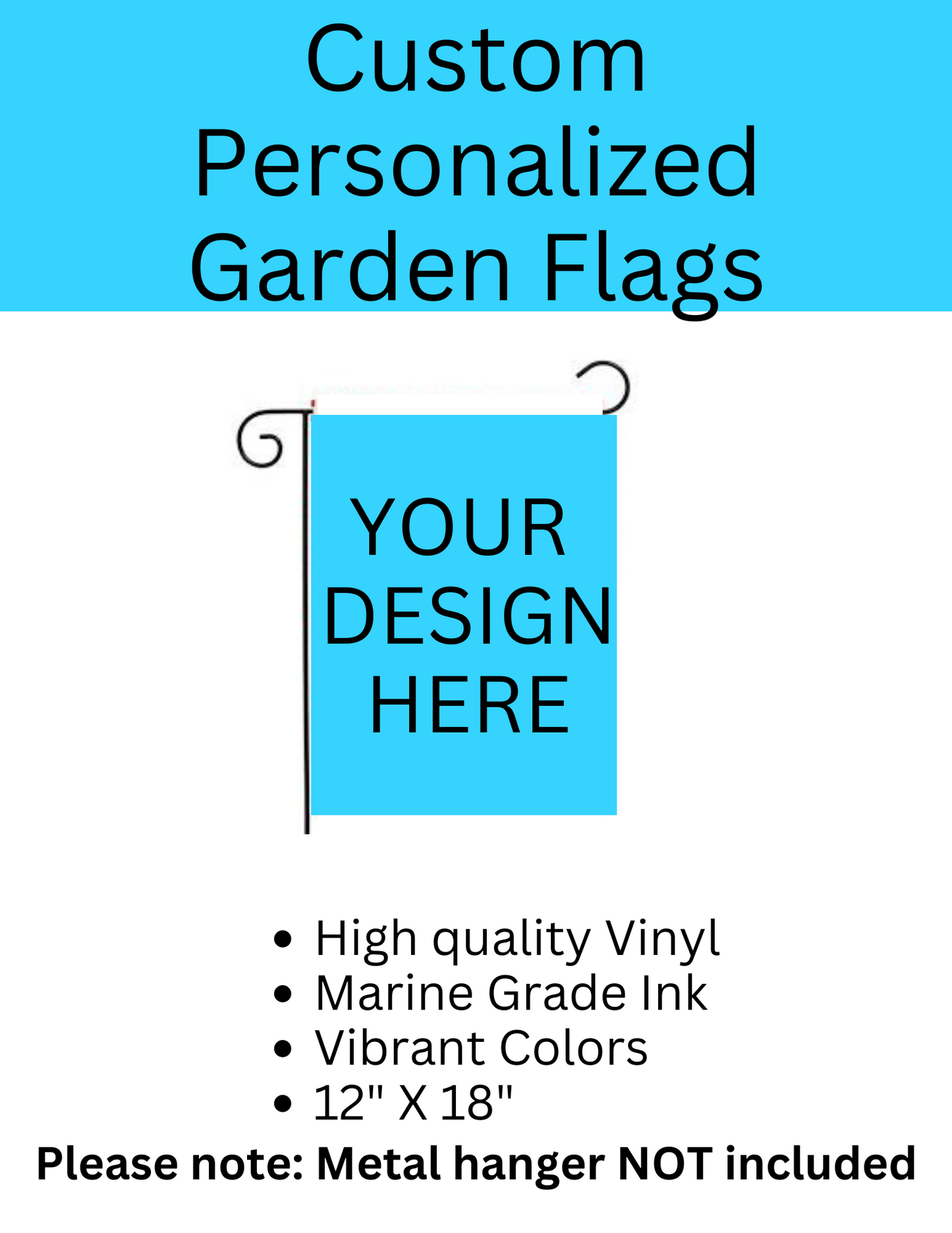 Wholesale Custom Garden Flags, Double Sided - Personalized Flag, Yard Display Porch Decor Banner - Vinyl Flag-Personalize (Copy)