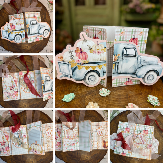 Happy Fall Y'all Folio Pocket Card Paper Craft Kit