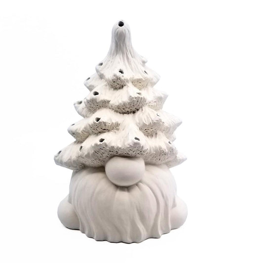 Christmas Tree Gnome Lantern - Case of 4 Ceramic Only