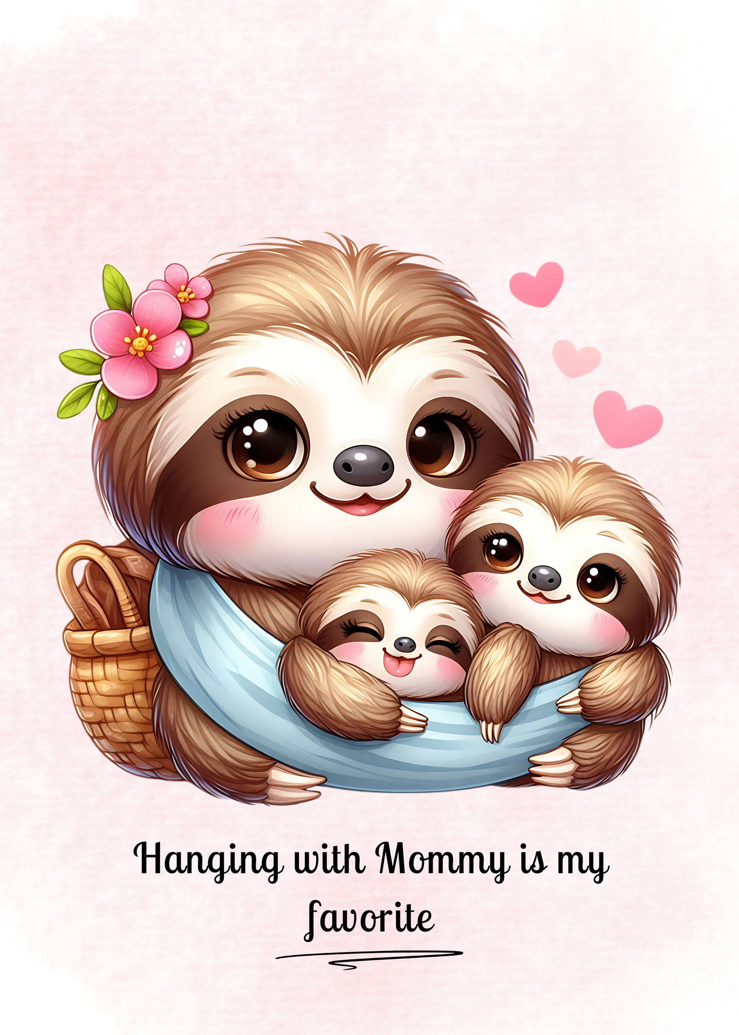 Cute Sloth Nursery Wall Art Printables Bundle of 6