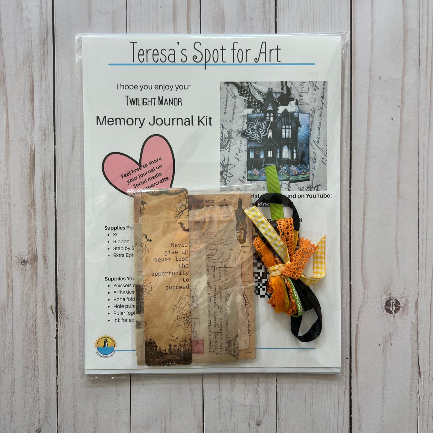 Twilight Mansion Halloween Paper Craft Journal Kit