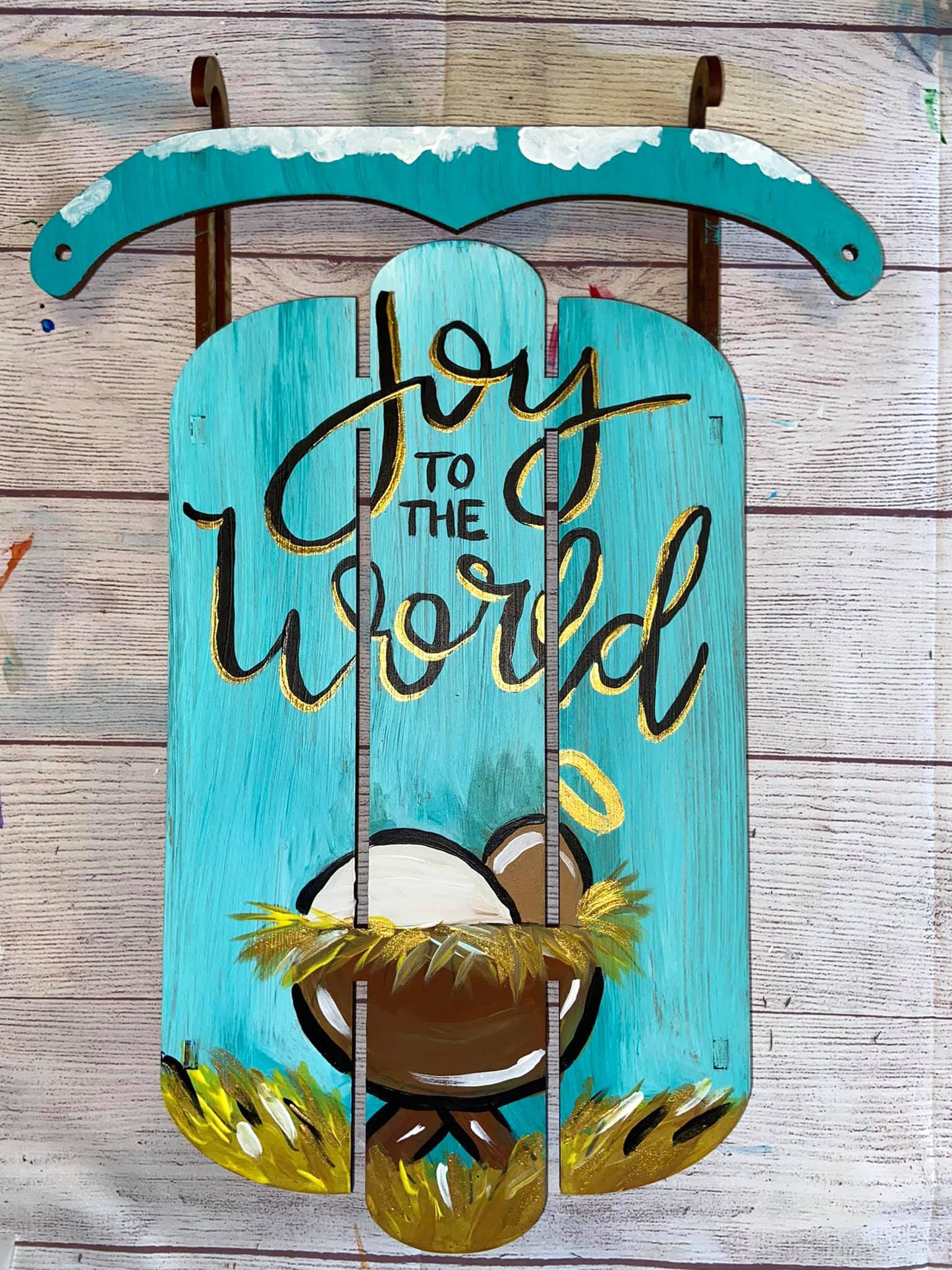 DIY Winter Deer Sled Art Kits for Kids and Adults