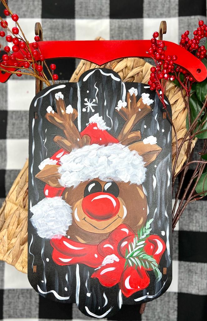 DIY Winter Deer Sled Art Kits for Kids and Adults