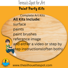 Load image into Gallery viewer, How to Paint Fall Trees Canvas Complete Art Kit! At home Fall Trees Landscape DIY Art Kit! At Home Fall Paint Party! Great For Beginners!
