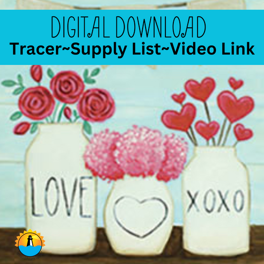 Rustic Love Jars and Banner Video Download Paint Tutorial