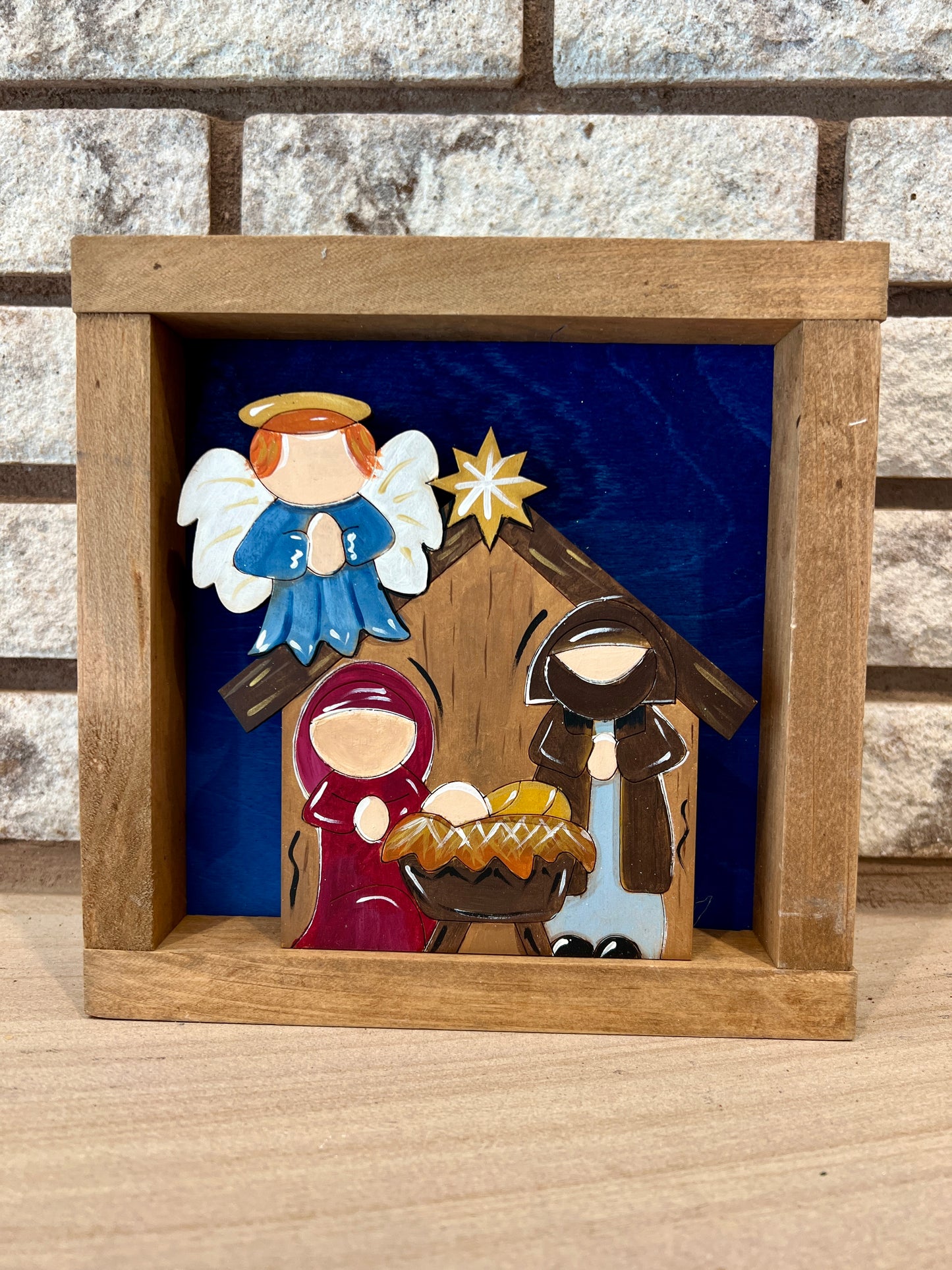 Nativity 3D  Wood Signs for Christmas Decor