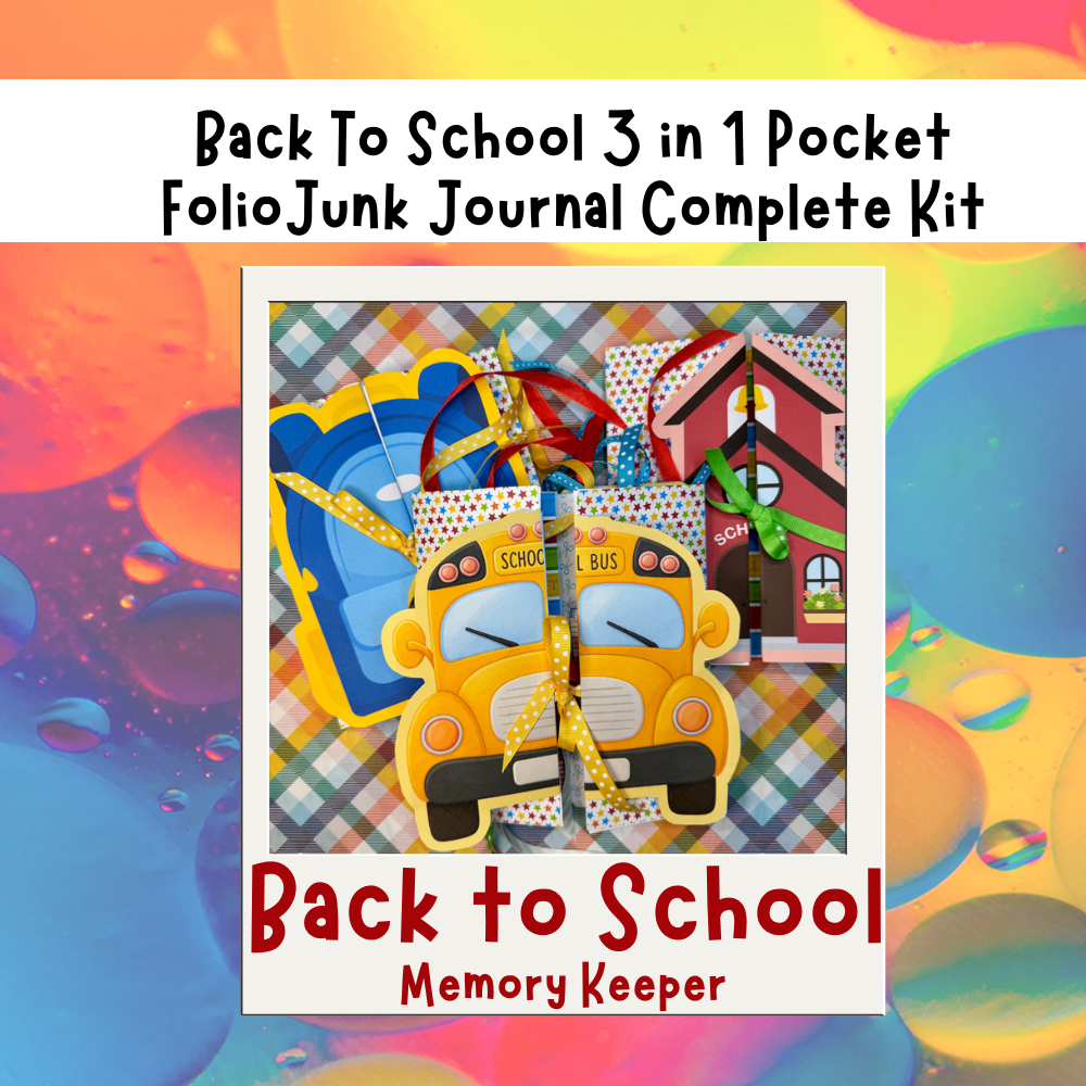 Back To School 3 in 1 Pocket Folio Journal