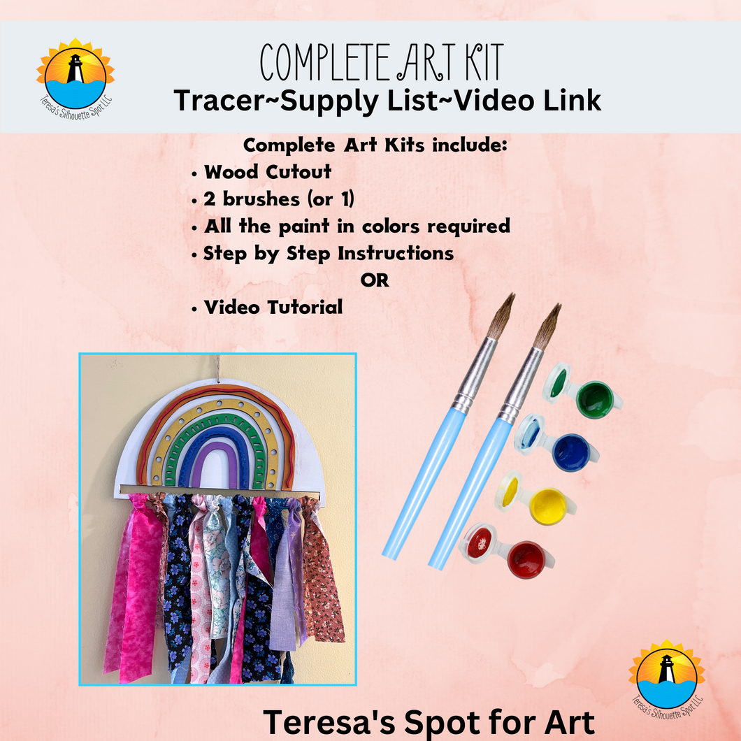 BOHO Rainbow Sign Art Kit
