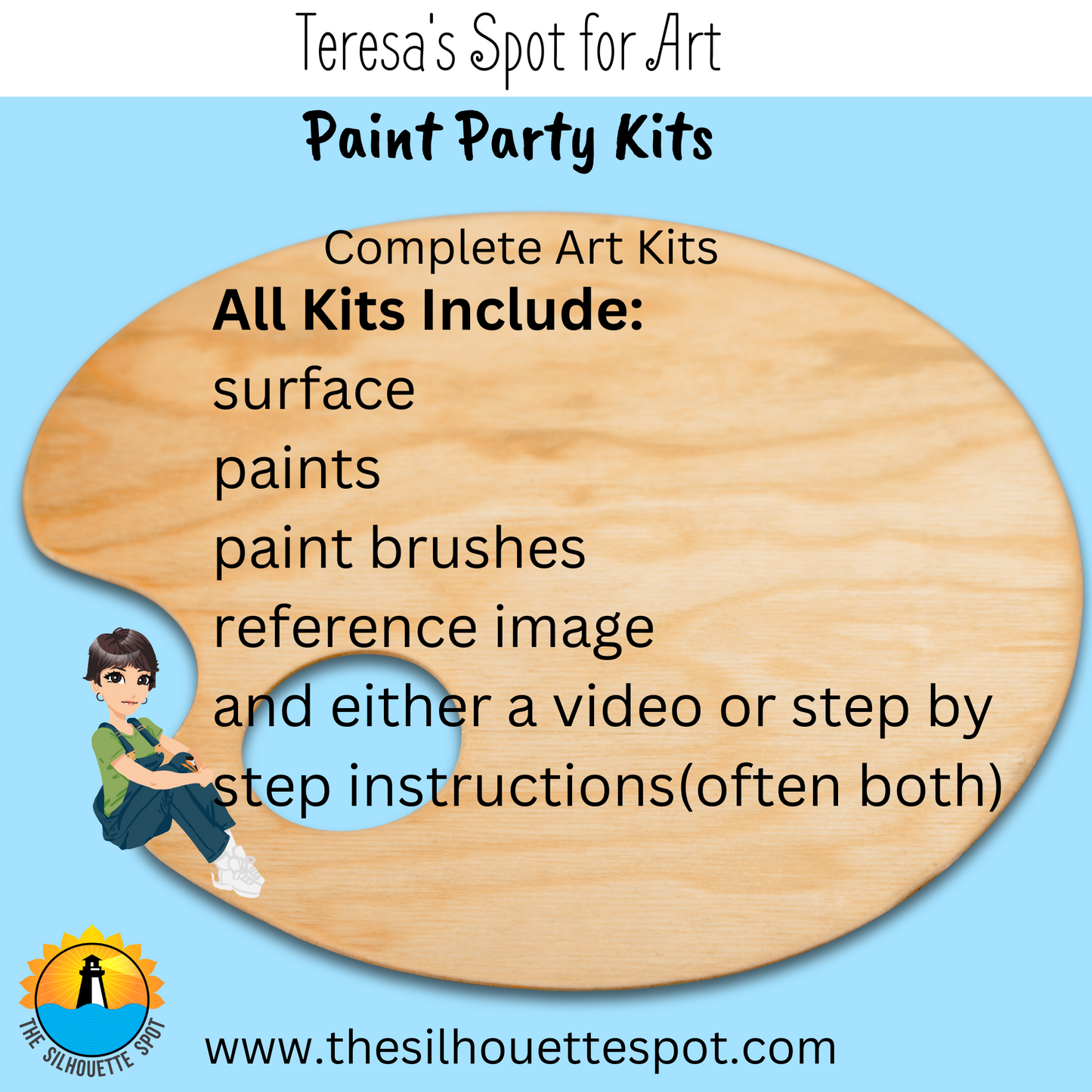 How to Paint a Spring Eiffel Tower Complete Art Kit