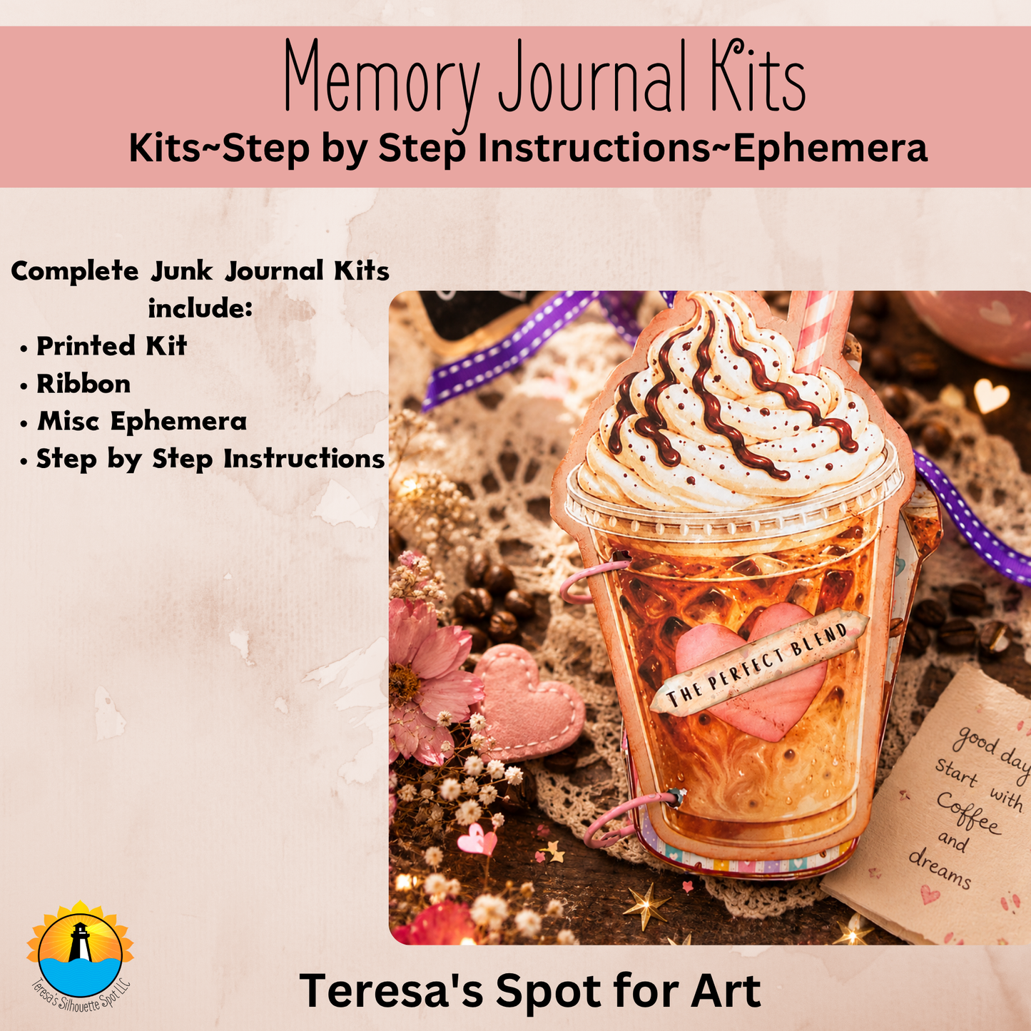 Coffee Junk Journal Printable Kit, Coffee Ephemera & Digital Papers, Vintage Coffee Journal Pages, Coffee Lover Paper Craft, 13 Pages