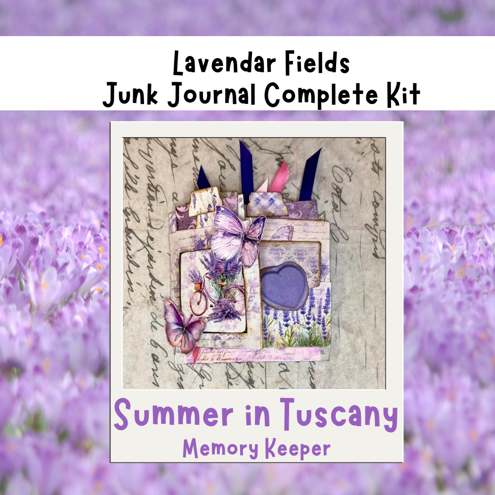 Lavender Fields-A Summer In Tuscany Folio Junk Journal