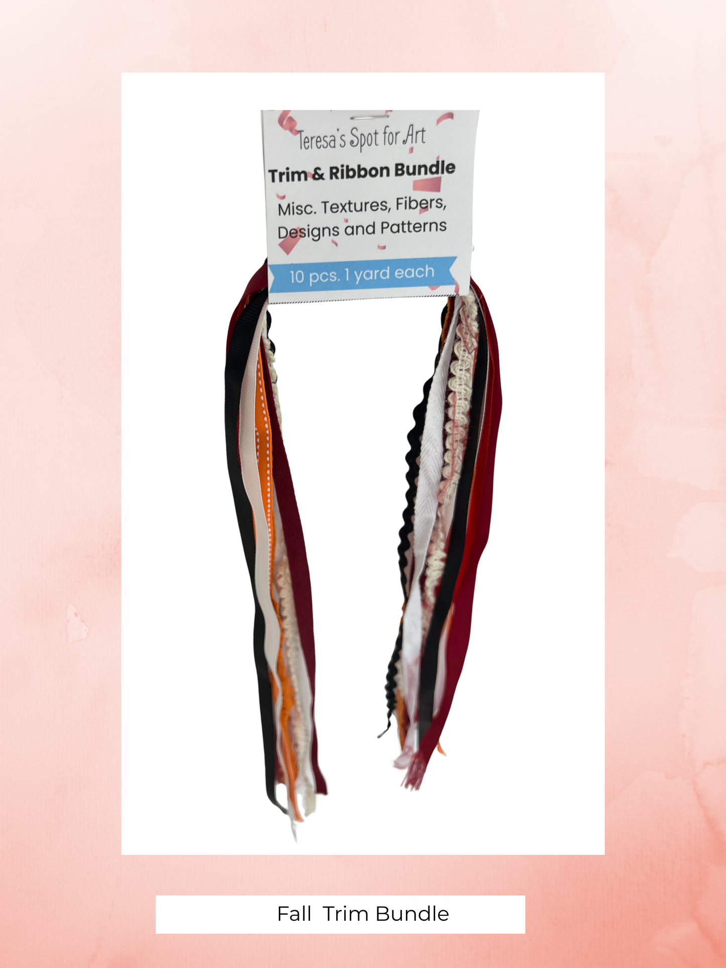 Fall Collection Trim Bundle Assorted Ribbons, Twines and Trims