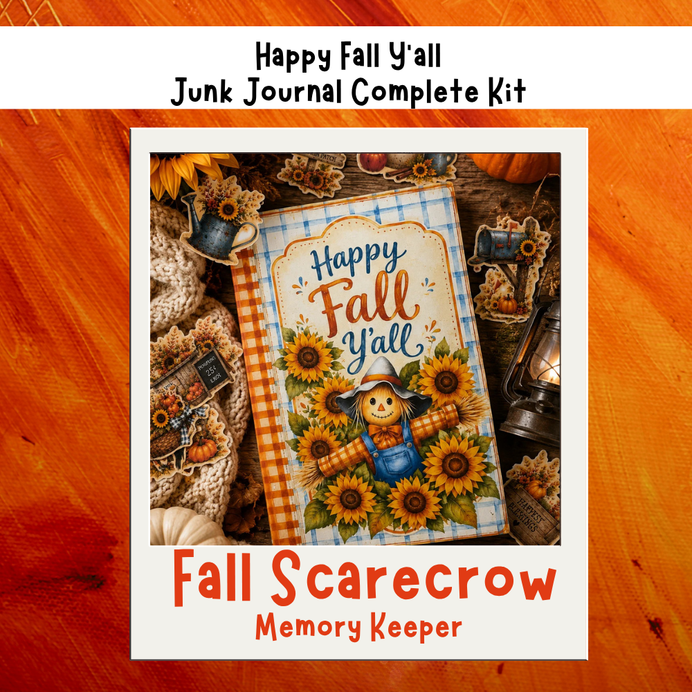 It’s Fall Y’all, Flexi Journal Kit w/Tags & Fussy Cuts Kit