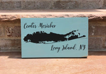 Load image into Gallery viewer, Long Island, NY map sign-Personalized on Rustic Wood and Customized with your Long Island, New York Town
