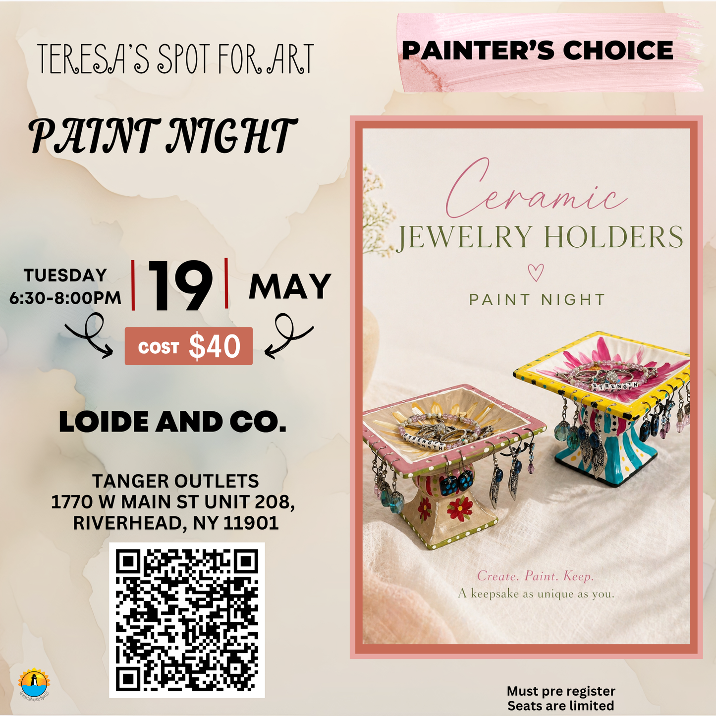 Paint your Own Keepsake Ceramic Jewelry Holder