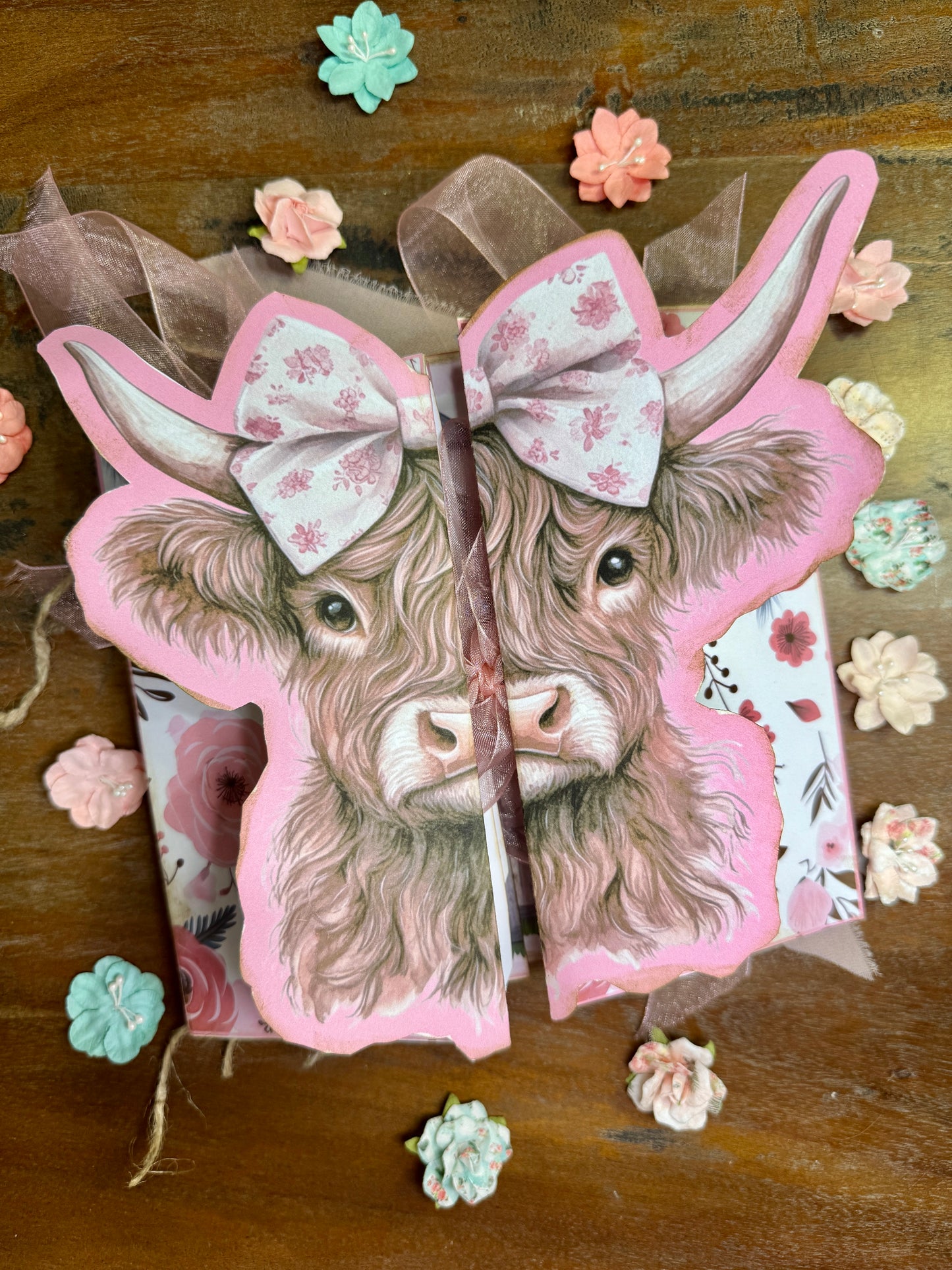 Highland Cow Memory Keeper Journal Kit Folio