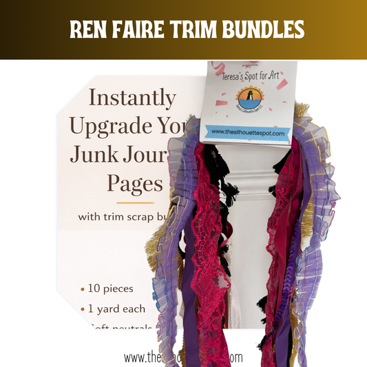 Renaissance Faire Collection Trim Bundle Assorted Ribbons, Twines and Trims