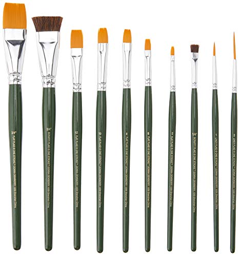 FolkArt One Stroke One Stroke Brush Set, 1059 (10-Pack),Small