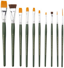 Load image into Gallery viewer, FolkArt One Stroke One Stroke Brush Set, 1059 (10-Pack),Small
