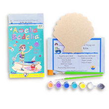 Load image into Gallery viewer, Amelia Bedelia Art kit with wood shell
