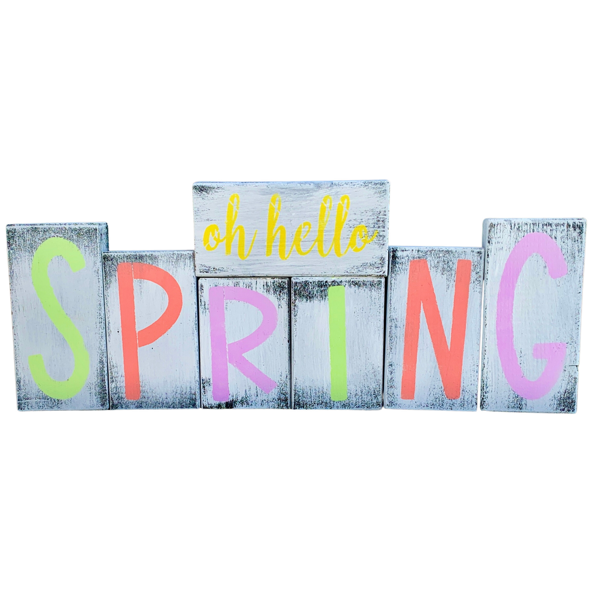Hello Spring Block Decor Spring Block Set-DIGITAL DOWNLOAD ONLY – Teresa's Spot for All Things Art