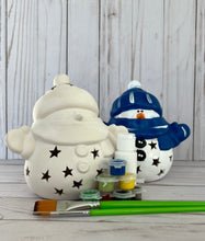 Load image into Gallery viewer, Ceramic  Snowman  Complete Art Kit
