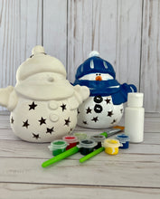 Load image into Gallery viewer, Ceramic  Snowman  Complete Art Kit
