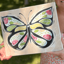Load image into Gallery viewer, Boho Floral Butterfly Video Tutorial Class Only
