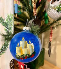 Load image into Gallery viewer, Learn to Paint Ornament Step by Step Guide-Candle  Christmas Ornament

