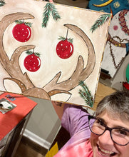 Load image into Gallery viewer, Reindeer Games Acrylic Art Paint Tutorial
