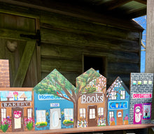 Load image into Gallery viewer, Spring Miniature Village Hand Painted Design for Shelf Sitter
