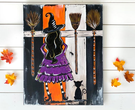 Halloween Witch Complete Art Kit for At Home Art Fun