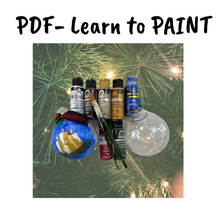 Load image into Gallery viewer, Learn to Paint Ornament Step by Step Guide-Candle  Christmas Ornament
