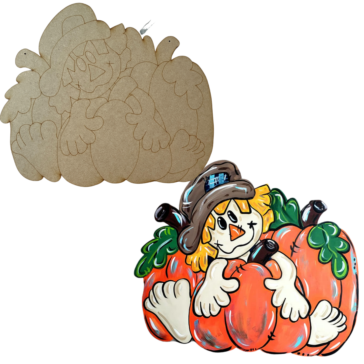 Scarecrow Wood Cut out Complete Art Kit